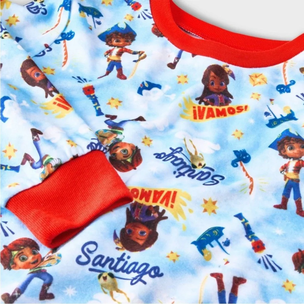 Santiago of the Seas 2 Pc Toddler Pajama Set - Blue Red